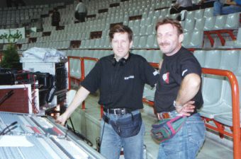 Boby y Massimo en el Palacio de los Deportes de la GuÃ­a