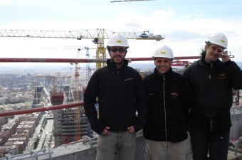 Ole, RenÃ© and Txus in Torre Espacio (Madrid)